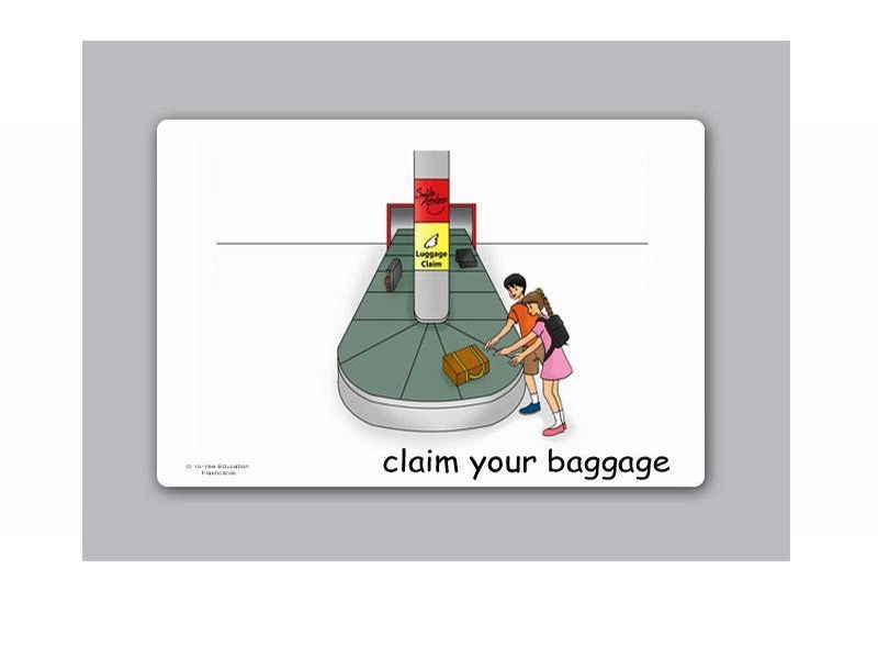 บัตรคำ ชุด การเดินทาง สำหรับสอนภาษาอังกฤษ Air Travel Flash Cards รูปที่ 3