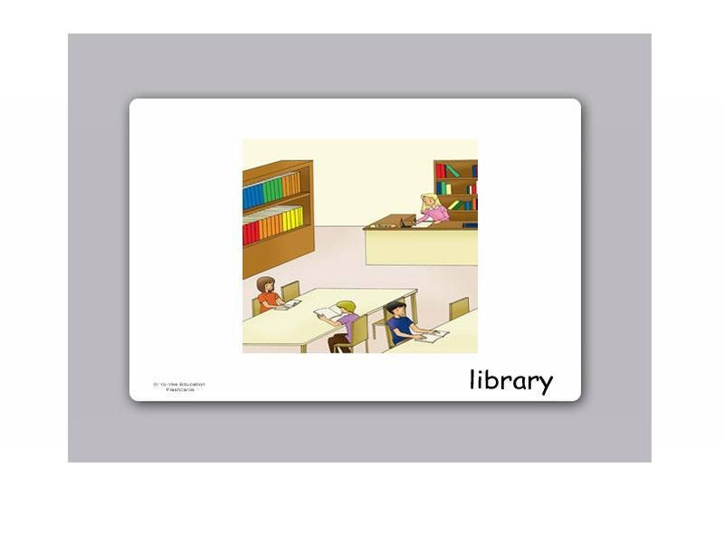 บัตรคำ ชุด สถานที่ สำหรับสอนภาษาอังกฤษ Locations Flash Cards รูปที่ 5