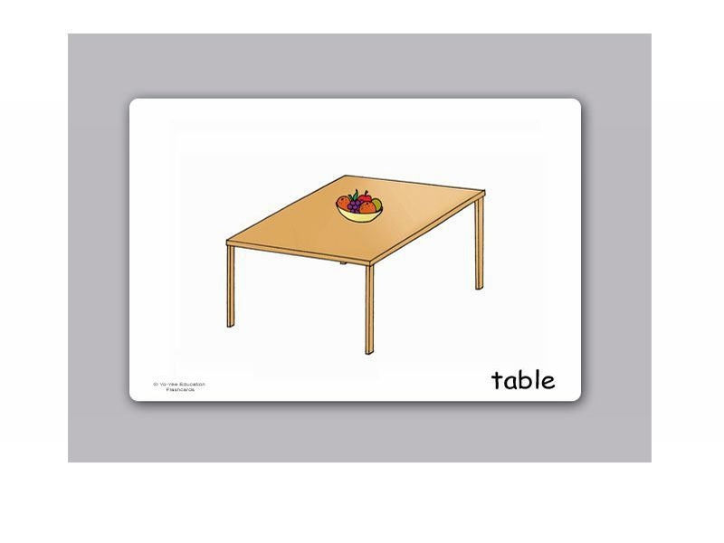 บัตรคำ ชุด ห้องนั่งเล่น สำหรับสอนภาษาอังกฤษ Living Room Flash Cards รูปที่ 6