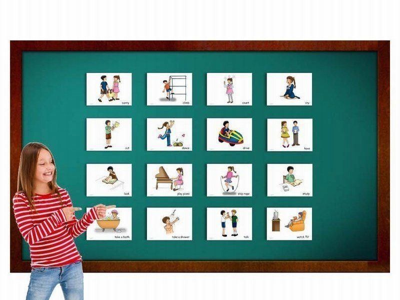 บัตรคำ ชุด คำกริยา ชุดที่ 2 สำหรับสอนภาษาอังกฤษ Verbs Flash Cards – Set 2 รูปที่ 2