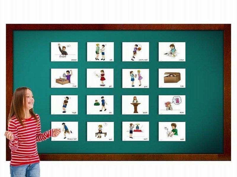 บัตรคำ ชุด คำกริยา ชุดที่ 3 สำหรับสอนภาษาอังกฤษ Verbs Flash Cards – Set 3 รูปที่ 2