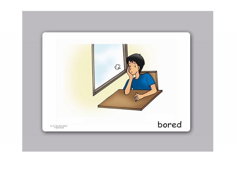 บัตรคำ ชุด ความรู้สึก สำหรับสอนภาษาอังกฤษ Feelings Flash Cards รูปที่ 5