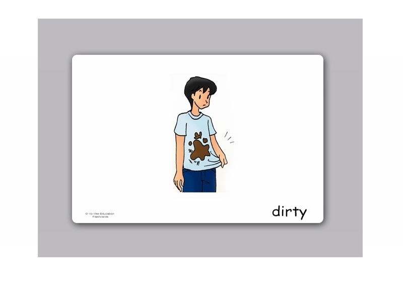 บัตรคำ ชุด คำคุณศัพท์ ชุดที่ 1 สำหรับสอนภาษาอังกฤษ Adjectives Flash Cards – Set 1 รูปที่ 4
