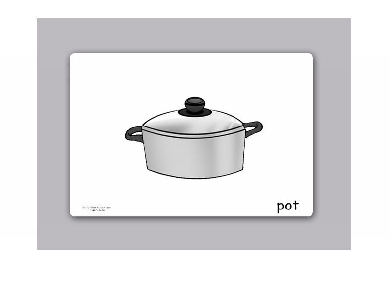 บัตรคำ ชุด ห้องครัว สำหรับสอนภาษาอังกฤษ Kitchen Flash Cards รูปที่ 4