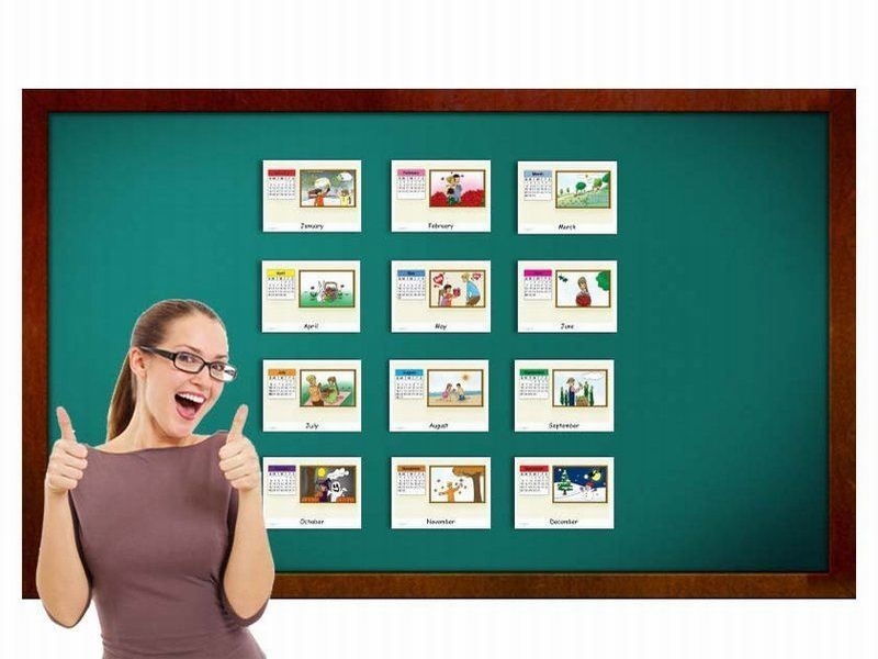 บัตรคำ ชุด เดือน สำหรับสอนภาษาอังกฤษ Months Flash Cards รูปที่ 2