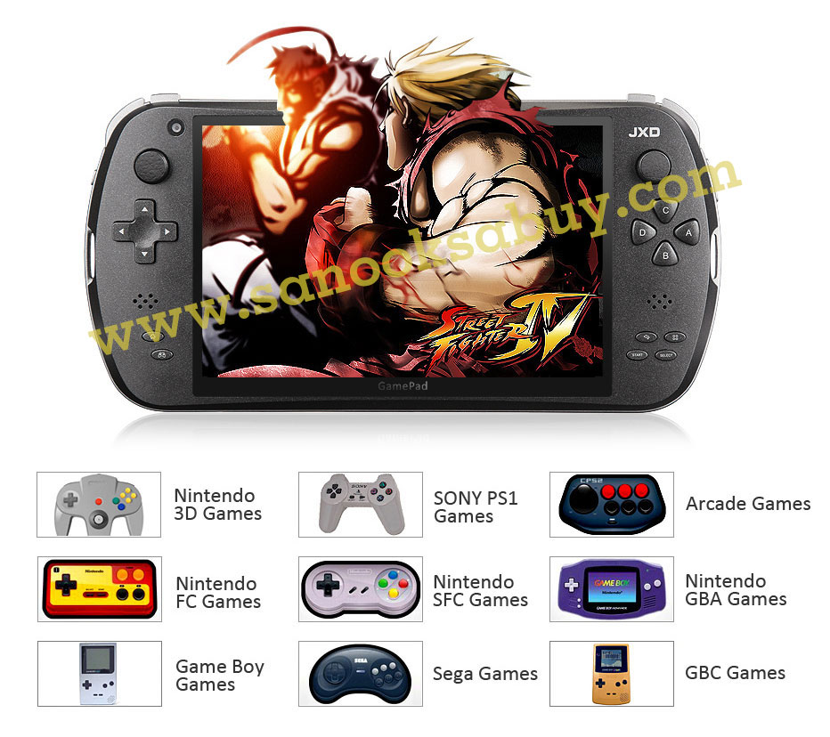 เครื่องเกมส์แท็บเล็ต JXD s7800 เล่นเกมส์มัน โหลดเกมส์ฟรี ตั้งแต่ PSP ยัน ฮาตาริ แถมเกมส์กว่า 4000 กว่าเกมส์ พกไปได้ทุกที รูปที่ 5