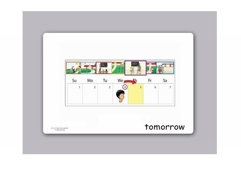 บัตรคำ ชุด ปฏิทิน สำหรับสอนภาษาอังกฤษ Calendar Flash Cards รูปที่ 3