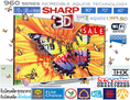 SHARP Aquos 3D LED Digital TV 80นิ้ว LC-80LE960X [235,000 บาท] Aquos NET AQUOMOTION 800/960Hz 1920x4x1080p USB DivX HD