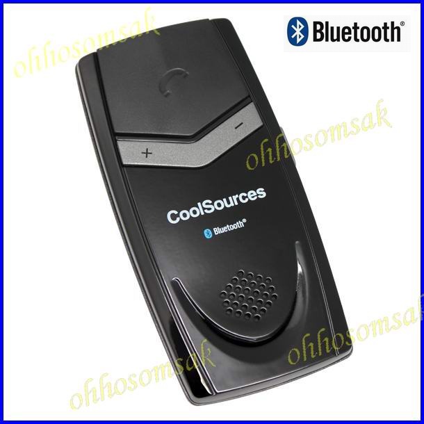 แฮนด์ฟรี สปีกเกอร์โฟน (Hand free/ Speaker phone Bluetooth) แบรนด์  Coolsources รุ่น BTC12 สำหรับติดที่กระจกในรถยนต์ ระบบ รูปที่ 1