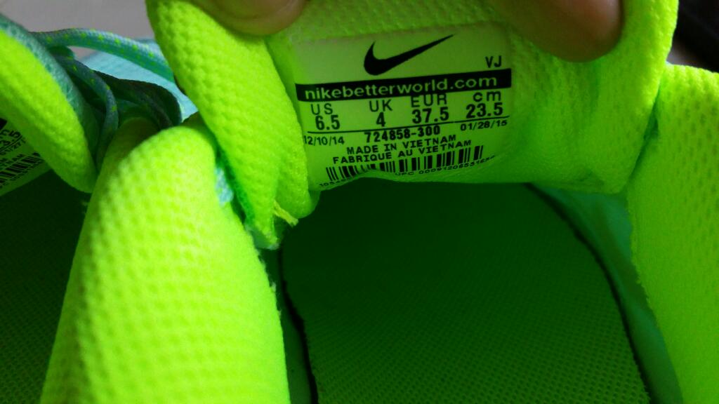 Nike flex trainer 5 เขียวฟ้าพาทเทล รูปที่ 3