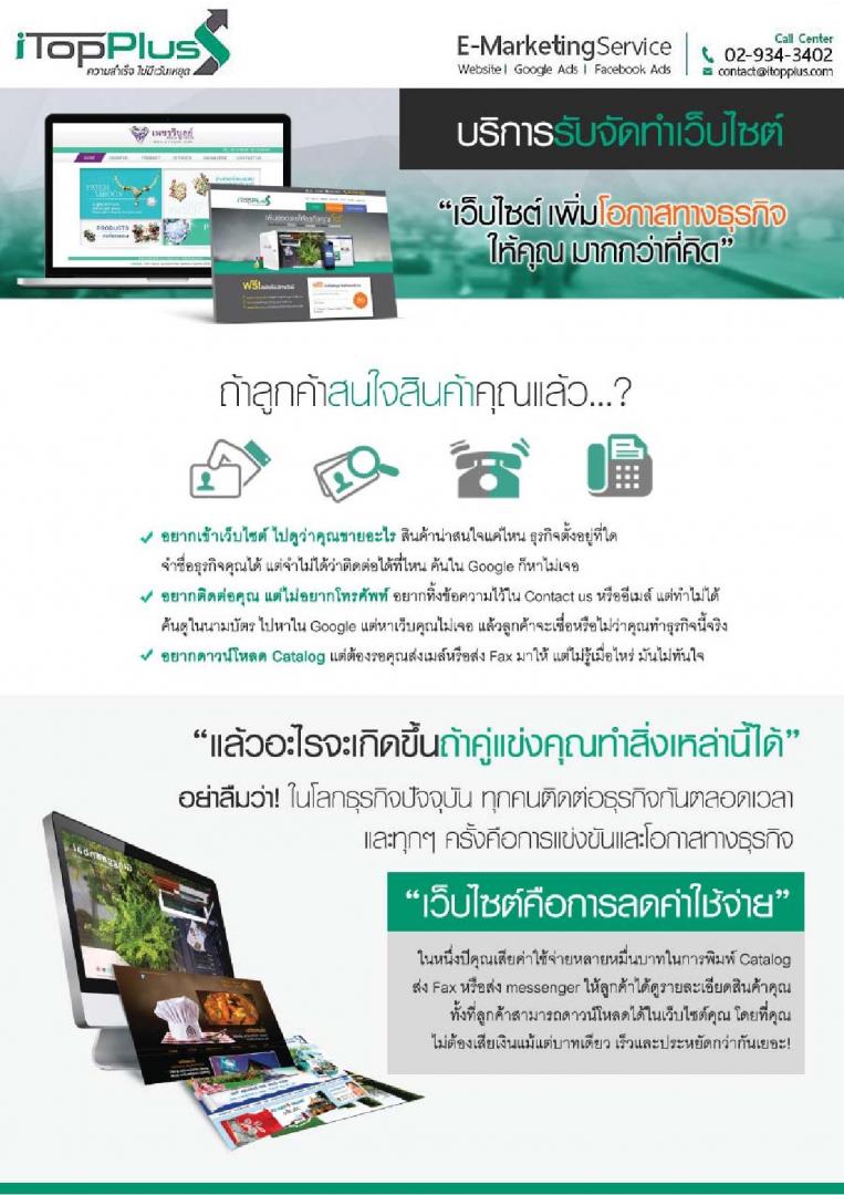 บริการรับทำเว็บไซต์ และสื่อโฆษณาบนหน้าแรก Google รูปที่ 3