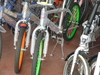 รูปย่อ จักรยาน BMX 20 นิ้ว เฟรมชุบโครเมียม วงล้อสีและซี่ลวดสี จานใหญ๋ รูปที่5