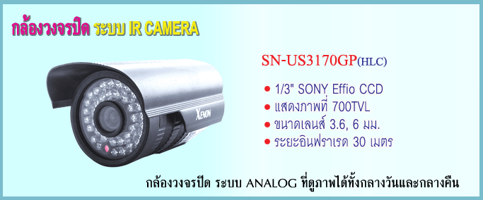 กล้องวงจรปิด IR Camera CCD 700TVL รูปที่ 1