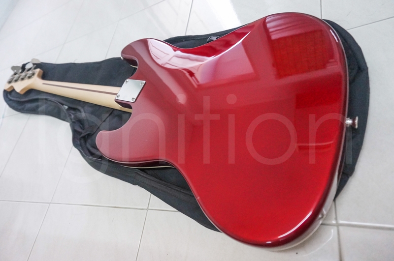 เบส FENDER AERODYNE JAZZ BASS PASSIVE PJ 2011 Old Candy Apple Red รูปที่ 4