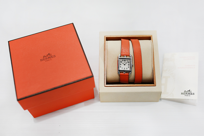 พร้อมส่งครับ HERMES CAPE COD DOUBLE TOURS รุ่นฮิต รุ่นนี้ซื้อใหม่แพงมากครับ (Lady Size) ระบบ Swiss Quartz รูปที่ 6