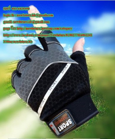 G-034ถุงมือฟิตเนส fitness ถุงมือกีฬา ถุงมือยกเวท ถุงมือจักรยาน Lifting Glove fitness ฟิตเนส เพาะกาย เล่นกล้าม กีฬา รูปที่ 1