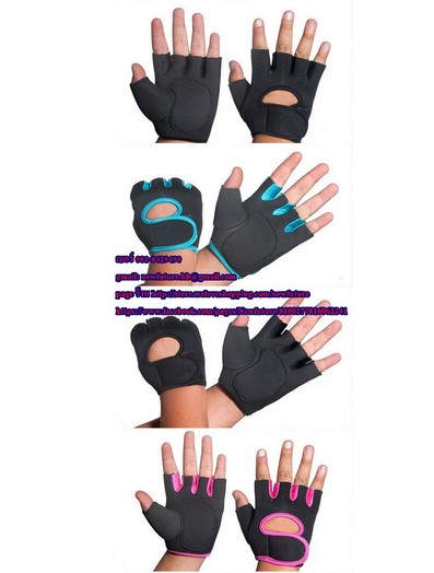 G-011ถุงมือฟิตเนส ถุงมือกีฬา ถุงมืออยกเวท ถุงมือจักรยาน ถุงมือฟิตเนส ถุงมือ Lifting Glove fitness รูปที่ 1
