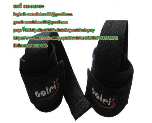 G-064ที่รัดข้อมือไว้ยกน้ำหนัก บาร์เบล สแตป Straps-Power Lifting Straps Basic Lifting Straps ฟิตเนส เพาะกาย เล่นกล้าม กีฬ รูปที่ 1