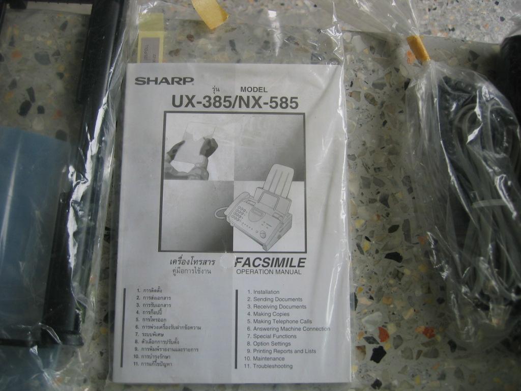 เครื่อง FAX โทรศัพ SHARPเก่าเก็บไม่ได้ใช้ ขายถูก500บาท รูปที่ 4