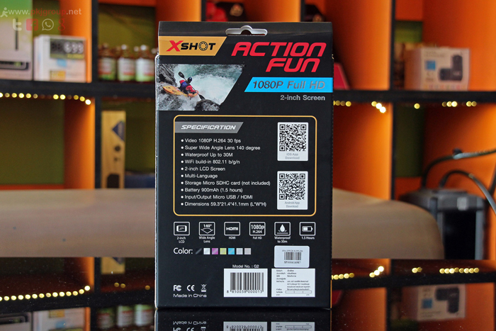 กล้องติดรถยนต์ Xshot Action camera Wifi กันน้ำได้ รูปที่ 3