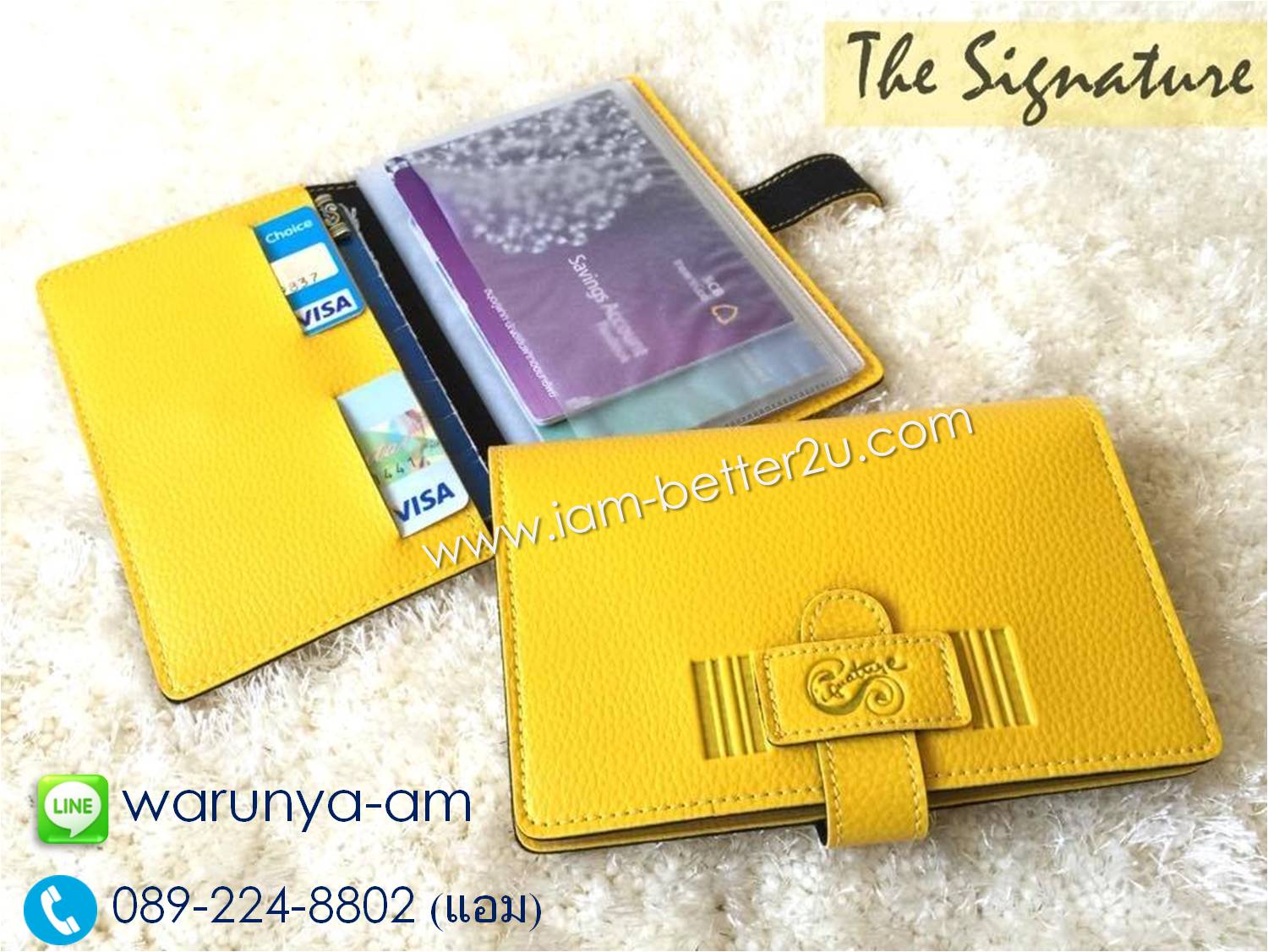 กระเป๋าใส่สมุดบัญชี รุ่น Sashy Book bank ใส่สมุดบัญชีได้ 6 เล่ม ATM 4 ใบ รูปที่ 1