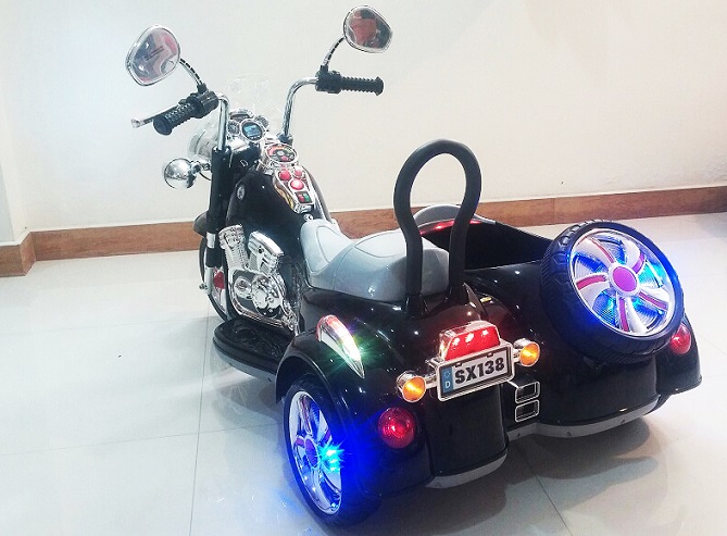 ขายรถแบตเตอรี่เด็ก มอเตอร์ไซค์พ่วงข้าง รูปที่ 3
