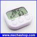 รูปย่อ เครื่องวัดความชื้น เครื่องวัดอุณหภูมิ Digital LCD Thermometer Humidity Temperature Hygrometer Clock White รูปที่1