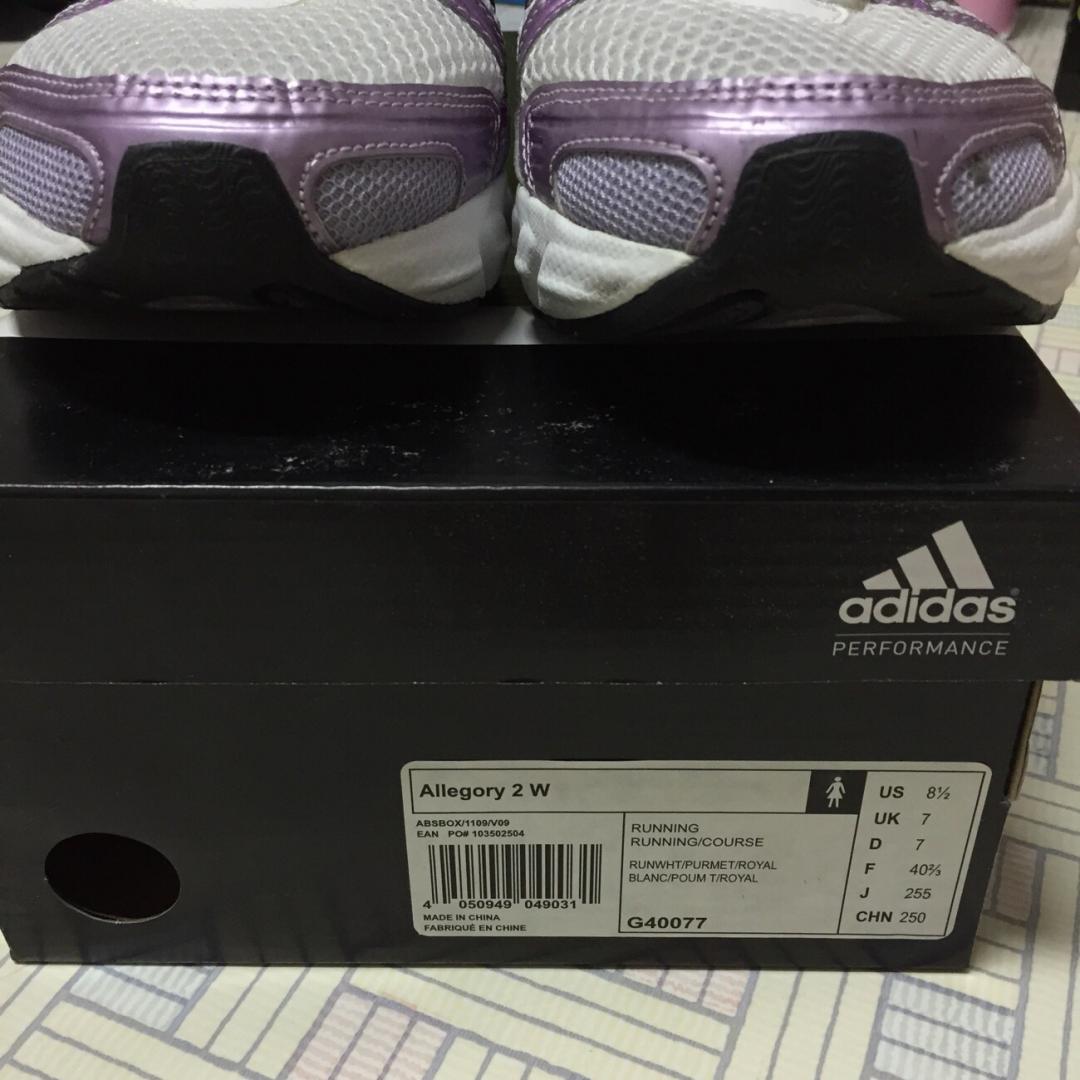 ขายรองเท้าวิ่ง adidas allegory สีม่วงขาว ไซส์ us 8.5, uk 7, F 40 2/3 รูปที่ 3