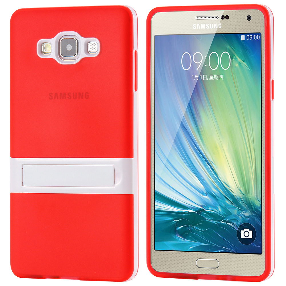 เคส case กรอบพลาสติกสีขาว เคสใส สีแดง สุดเท่ห์ สำหรับ Samsung Galaxy A7 A7000 ราคาถูก (พร้อมส่ง) 034153 รูปที่ 1