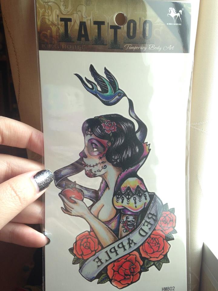 Tattoo(แท็ททู) แฟชั่น แผ่นใหญ่ละแผ่นเล็ก ราคาไม่แพง รูปที่ 5