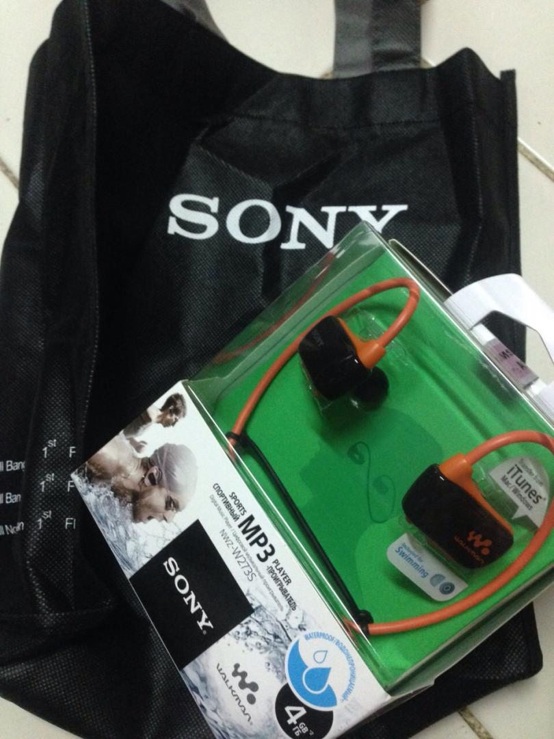 ขาย Sony Walkman กันน้ำ รุ่น NWZ-W273S - สีส้ม (สินค้าใหม่) รูปที่ 1