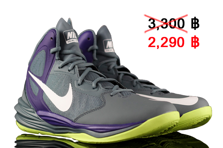 รองเท้า Nike Prime Hype DF Grey Purple White Dual Fusion Mens Basketball Shoes Sneakers ของแท้ 100%ราคาพิเศษ รูปที่ 3