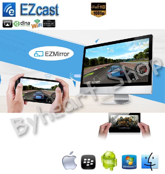 ตัวแปลงสัญญาณภาพ มือถือ/แท็บแล็ต ขึ้นจอ ทีวี ผ่าน WIFI EZCast HDMI Dongle For TV รูปที่ 2