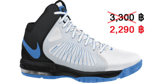 รองเท้า Nike Air Mar Actualizer II Mens Basketball White/Blue-Black ของแท้ 100%ราคาพิเศษ รูปที่ 2