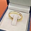 รับสั่งทำแหวนแถวทองคำแท้ประดับเพชร แหวนดีไซน์เรียบสวยเก๋ทองคำแท้ 90% ราคาลดพิเศษ