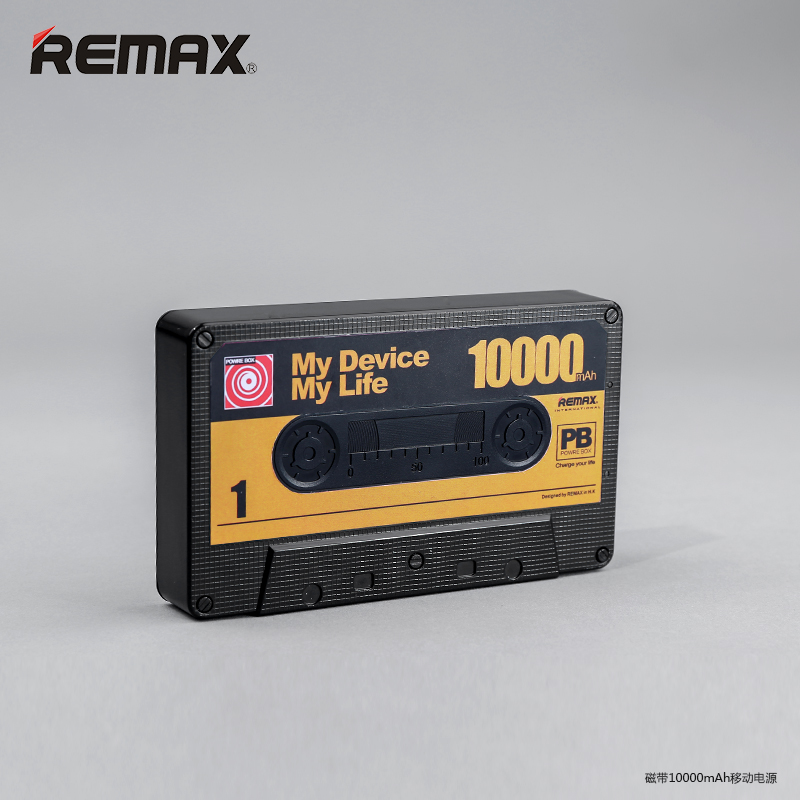 Remax แท้100% POWERBANK 10000 mAh TAPE สีดำ รูปที่ 1