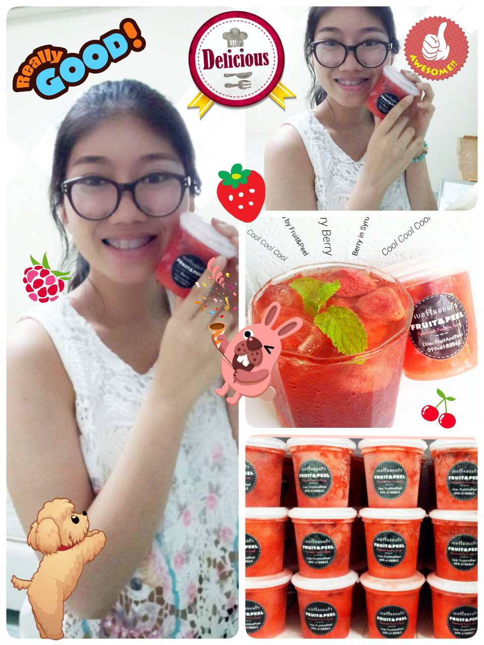 Fruit&Peel ผลไม้ลอยแก้วเกล็ดหิมะ อร่อยได้ประโยชน์ พร้อมทาน หวานน้อย รูปที่ 7