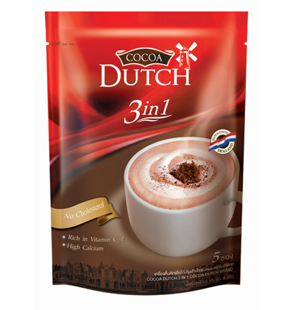 Cocoa Dutch เครื่องดื่มโกโก้ดัทช์ ปรุงสำเร็จ 3อิน1 ตราโกโก้ดัทช์ ขนาด 125 กรัม (บรรจุ 4 ถุง) รูปที่ 1