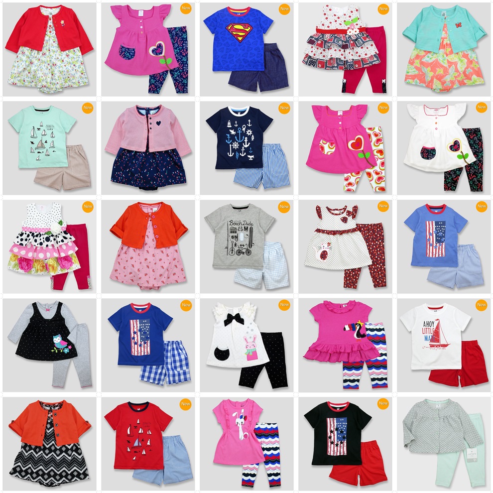 ขายส่งชุดเด็กหญิงและเด็กชายรวมแบรนด์Carters-BabyCony-Laura-ashley-คละแบบคละSize12เดือนถึง5ปีค่ะ รูปที่ 1