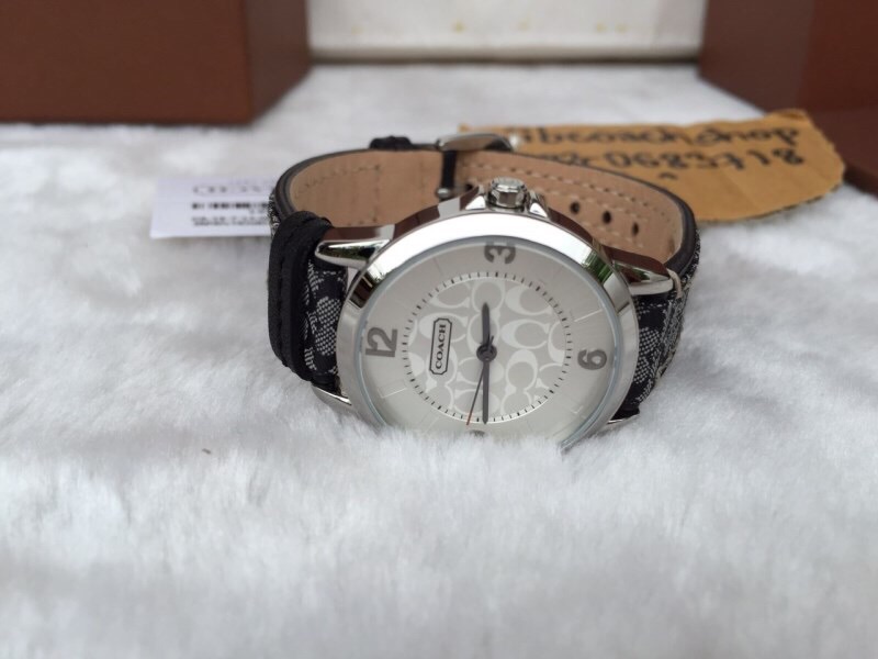 Coach Classic Signature Logo Leather Strap Watch 14501631 รูปที่ 3