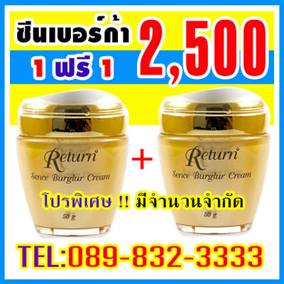 รีเทิร์น ซีนเบอร์ก้า ครีม ( Return Sence Burglur Cream ) รีเทิร์น ซีนเบอร์ก้า อุดมไปด้วยสารสกัดนานาชนิด รูปที่ 1