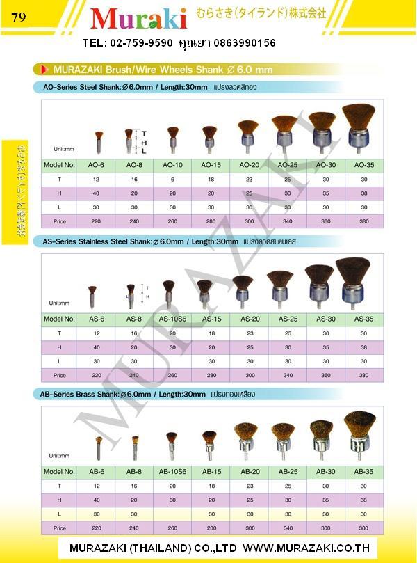 จำหน่ายแปรงขนสัตว์แบบอ่อน TX-Series SHANK: 6 MM. คุณยา 0863990156 รูปที่ 2