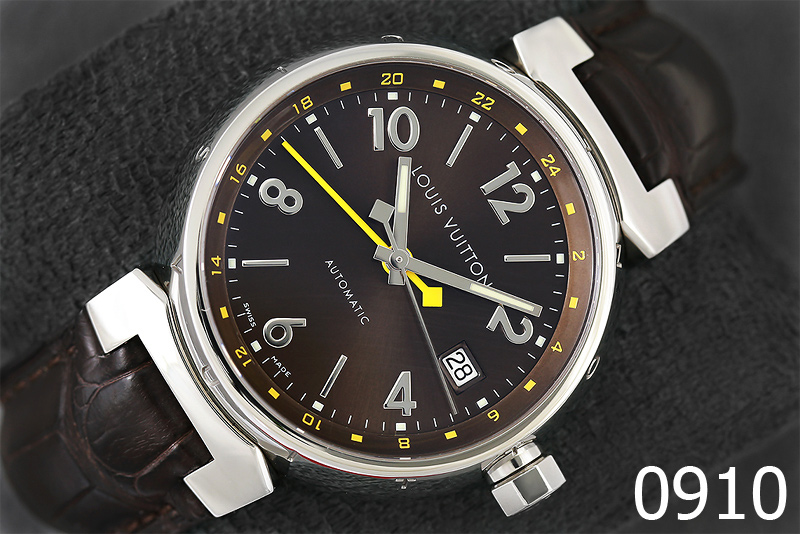 LOUIS VUITTON TAMBOUR AUTOMATIC GMT แบรนด์ดัง เรียบหรู ราคาถูก น่าใช้มากครับ ขนาด Man Size 39.5mm. รูปที่ 2