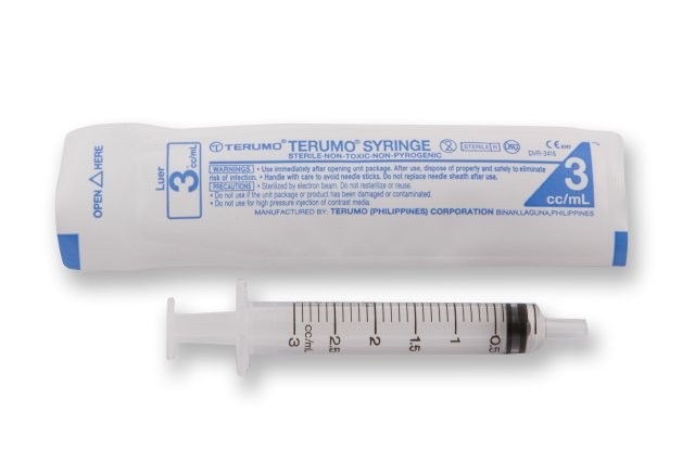 ไซริงค์ป้อนยา Terumo ขนาด 3 ml. รูปที่ 1