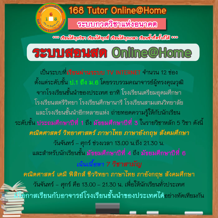 168tutoronline รูปที่ 6