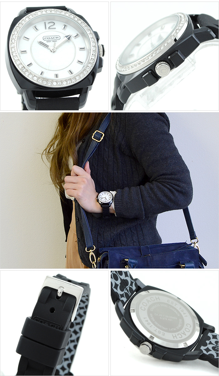 Coach Boyfriend Silicon Rubber Strap Watch 14501475 รูปที่ 5