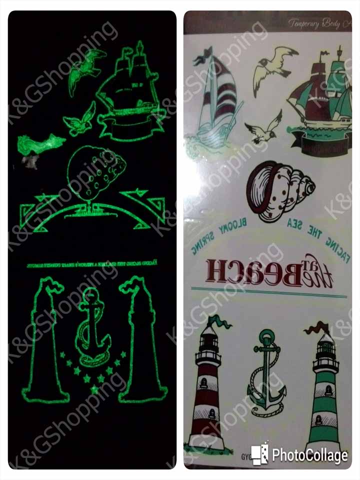 Tattooเรืองแสง ติดทนหลายวัน3-7วัน ราคาต่อแผ่นถูกๆ หมึกคุณภาพไม่ลอกง่าย รูปที่ 5