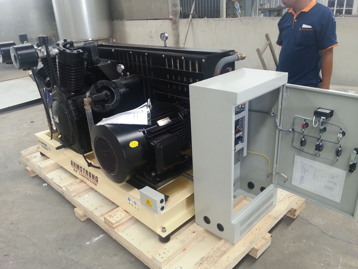 air compressor high pressure 40 bar ปั้มลมเเรงดันสูง 40  bar อีดีเอส รูปที่ 3