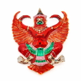 107Mongkol องค์พญาครุฑ รุ่นเลื่อนสมณศักดิ์ ปี 2556 เนื้อเงินลงยา พระอาจารย์วราห์ ปุญญวโร วัดโพธิ์ทอง