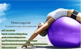 Y-002 ขนาด 55 ซม.ลูกบอลโยคะ ลูกบอลออกกำลังกาย ฟิตบอล (Fitball) คุณภาพเยี่ยม ฟิตเนส เพาะกาย เล่นกล้าม กีฬา yoga โยคะ ทิลา